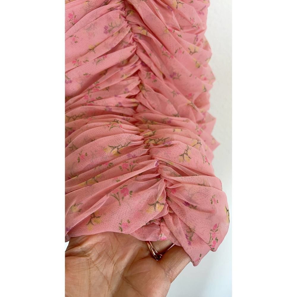 Rare House CB Ella Pink Floral Mini Dress small - Picture 9 of 11